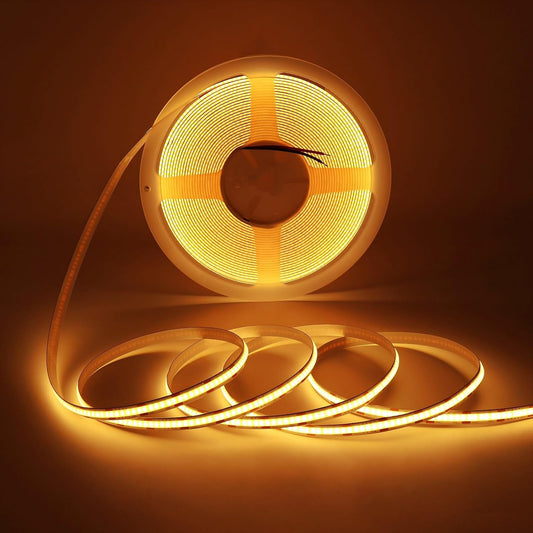 COB LED Strip Light 32.8ft, 12V 3120 LEDs CRI90+ Dotless LED Tape for Home | Uniform Glow Flexible Cuttab Dimmable 2700K Ambience High CRI Lighting for Kitchen Cabinets Bedrooms Ceilings & DIY Decor