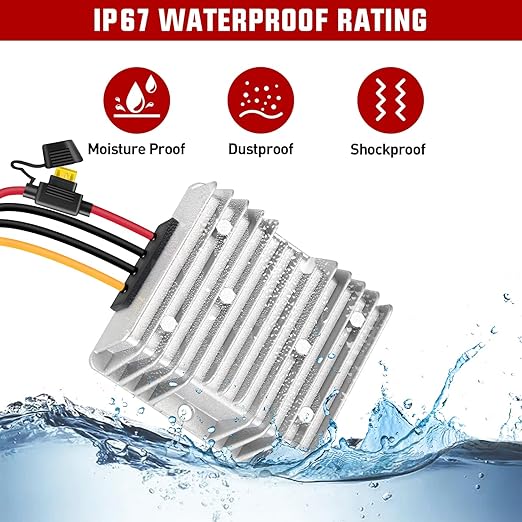 Nilight 48V 36V to 12V Voltage Converter 240W 20A Regulator Step Down to 12VDC - Image 4