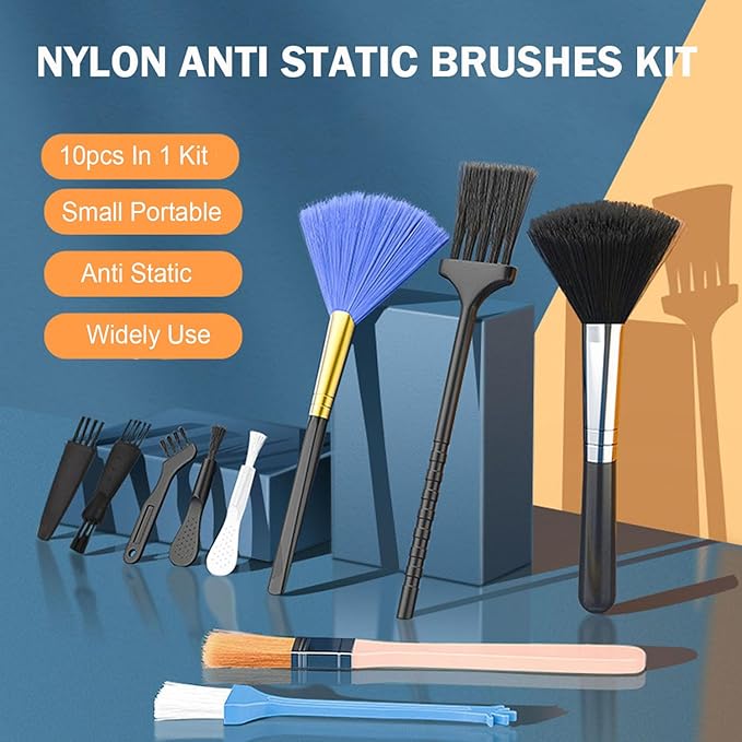 Jstincal Keyboard Cleaner kit, Small Nylon Anti Static Cleaning Tool Computer - Image 2