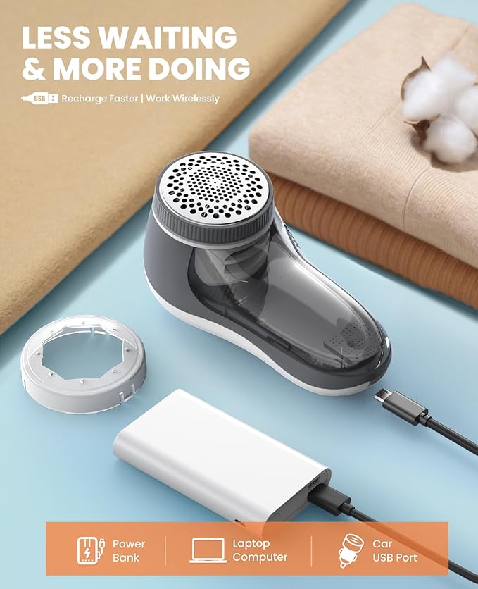 POPCHOSE Fabric Shaver, Sweater Shavers to Remove Pilling, Lint Shaver - Image 4