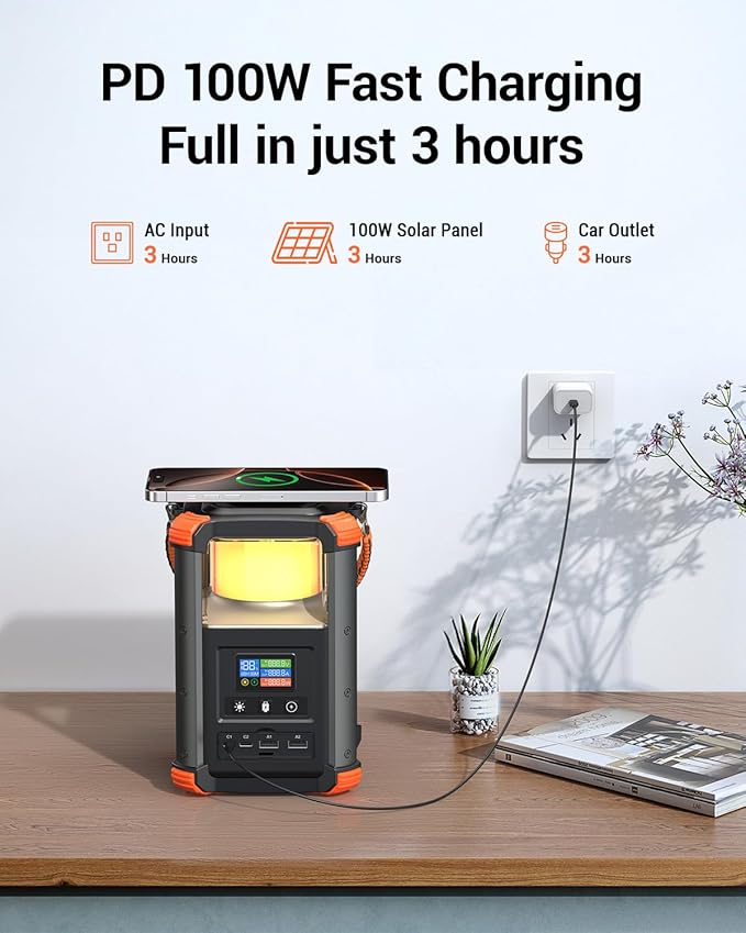BLAVOR Portable Power Station, 236.8Wh/64, 000mAh Outdoor Generator, 100W+65W - Image 7