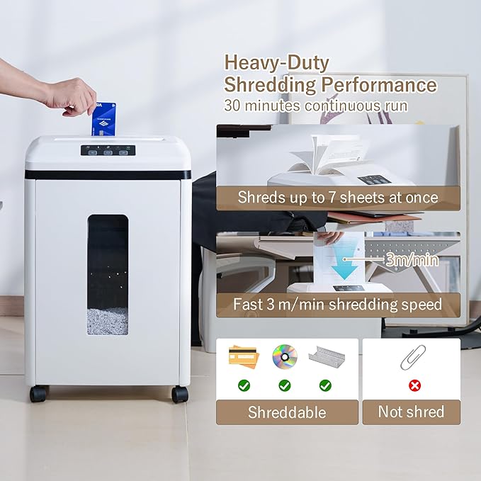 Effeluviate Professional Commercial Paper Shredder: P-7 Security Super - Image 4