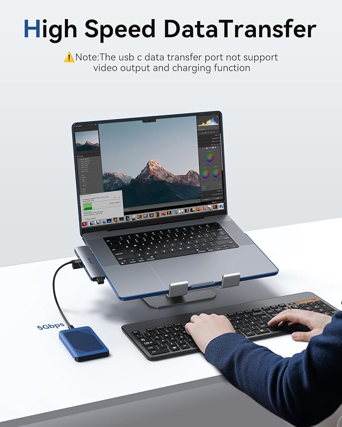 USB C Adapter HDMI USB Multiport Hub, 8 in 2 Accessories - Image 6