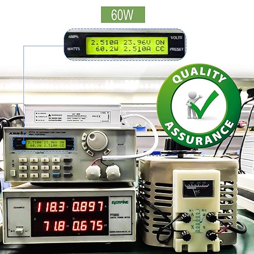 LED Driver 60 Watts 24V DC Low Voltage Transformer， Waterproof IP67 LED Power - Image 4