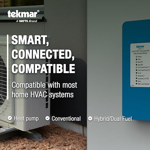 tekmar Invita Wi-Fi Thermostat | 2-Wire, Energy Star Approved, 2-Stage Cool - Image 6