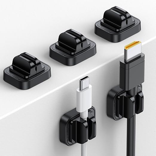 5Pack Cable Spring Holder Clips, Cord Organizer by Lamicall