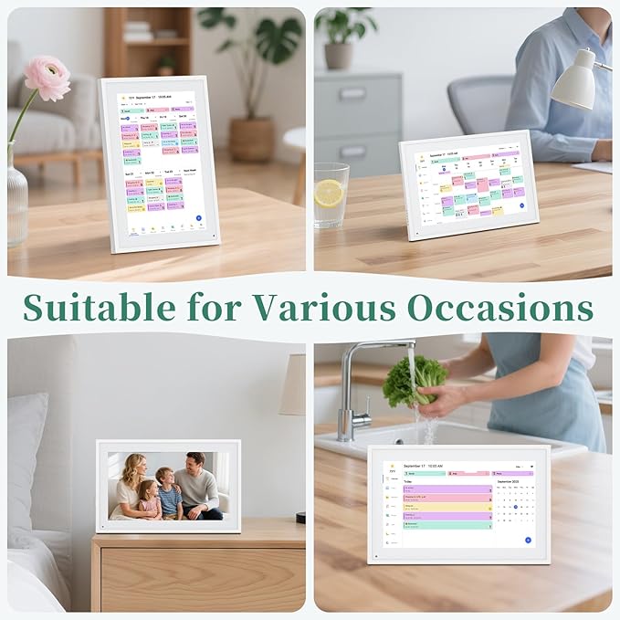 Smart Digital Calendar, 10.1" HD Smart Touch Screen Home Interactive Electron - Image 8