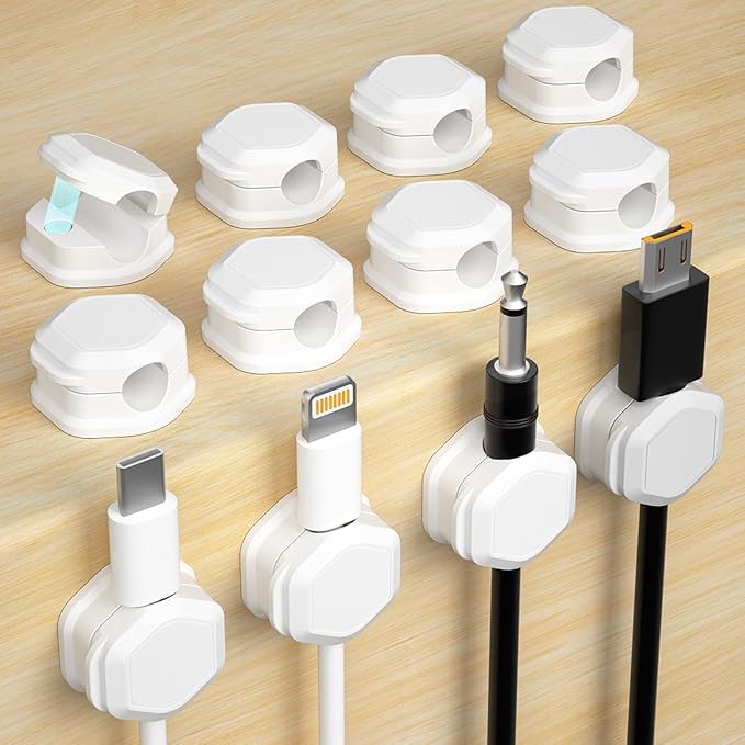 Cord Holder - Cable Clips - Cord Organizer by Unknown