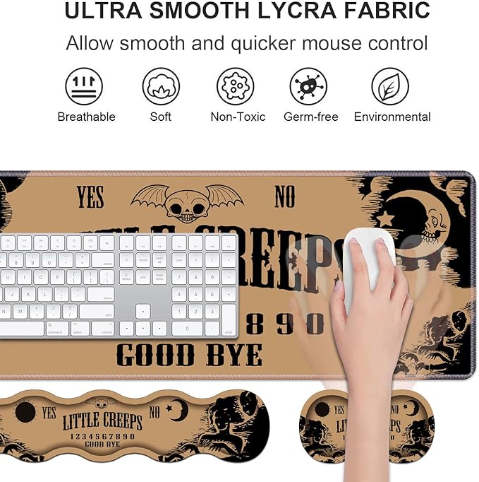 Ergonomic Keyboard Wrist Rest & Mouse Pad Wrist Rest Set, Large XXL Gaming Desk - Image 3