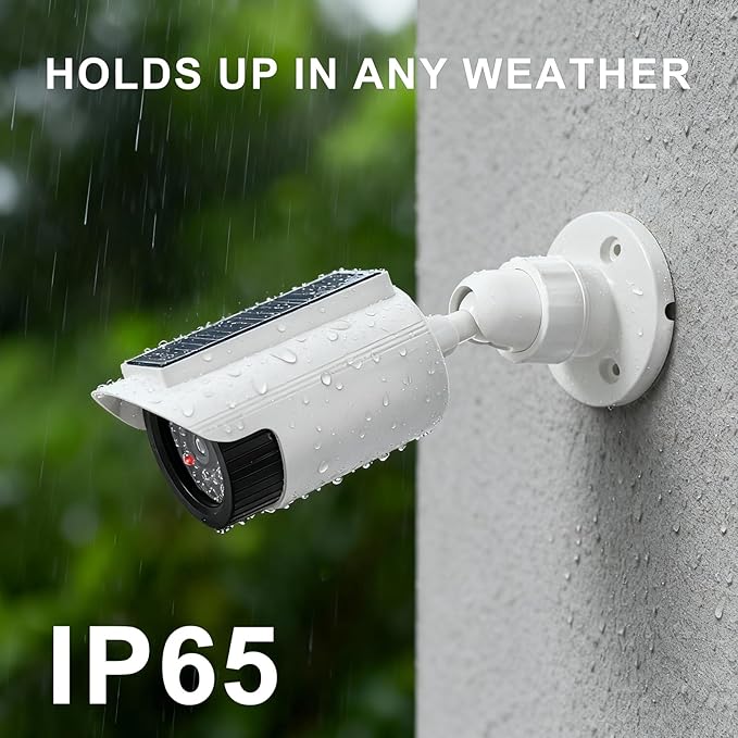 WALI Fake Dummy Camera, Solar Powered Fake Security Camera - Image 6