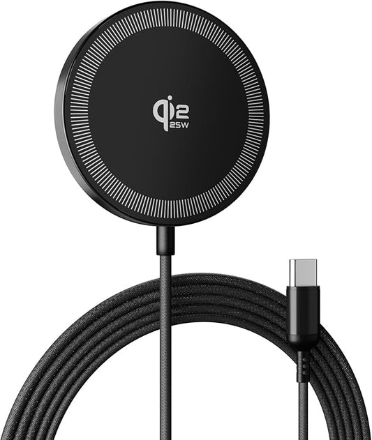 25W Magnetic Wireless Charging Pad: Qi2.2 Qi2 MagSafe Fast Charger by HANDY-GAD