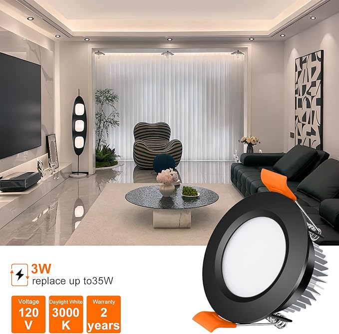 inShareplus 2 Inch LED Recessed Lighting, 3000K Warm White, Recessed Light - Image 4