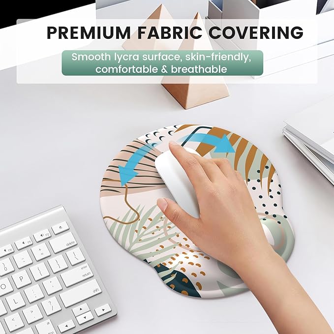 iLeadon Mouse Pad Wrist Support Keyboard Wrist Rest Set, Ergonomic Mouse Pad - Image 5