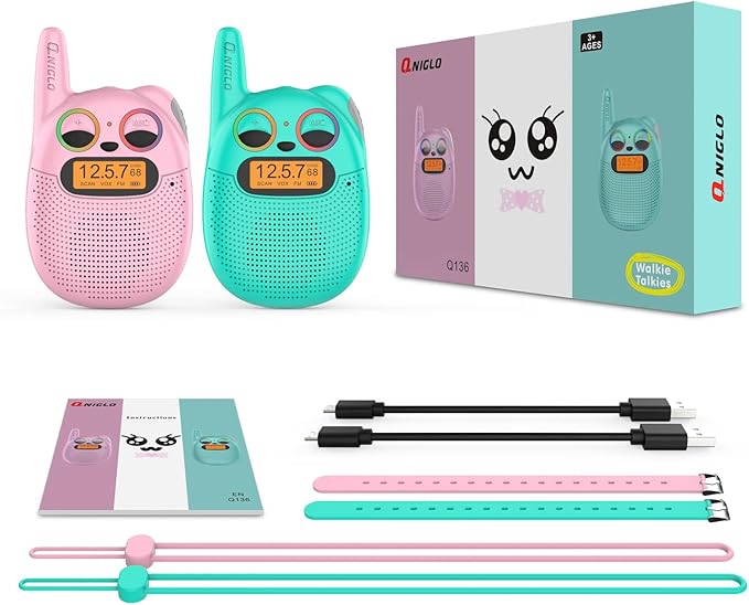 Qniglo Walkie Talkies for Kids Rechargeable 2 Pack, Wrist Watch Walkie Talkies - Image 7