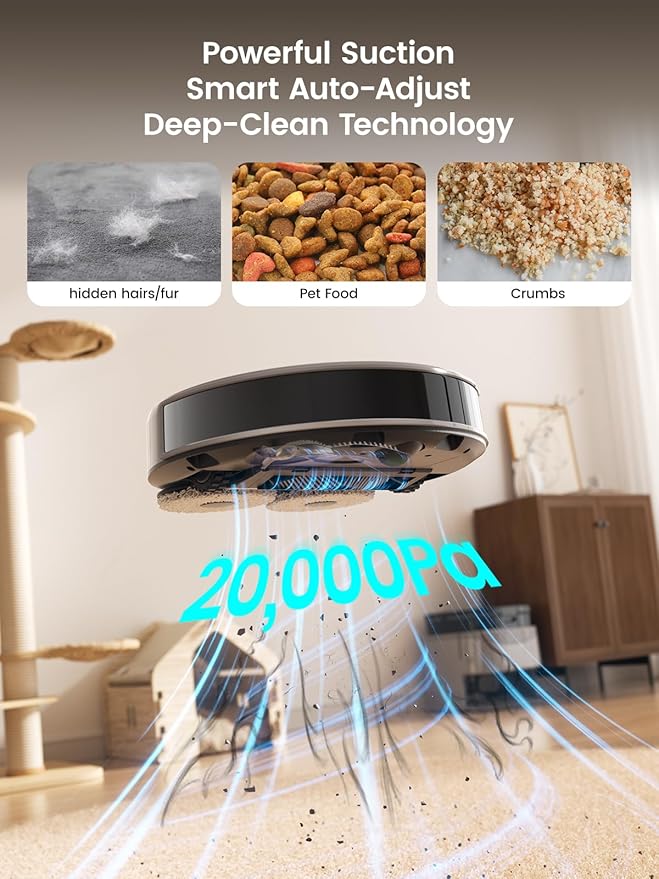Lefant M3 Max Robot Vacuum, Robot Vacuum and Mop, 20000Pa Suction, Anti-Tangle - Image 5