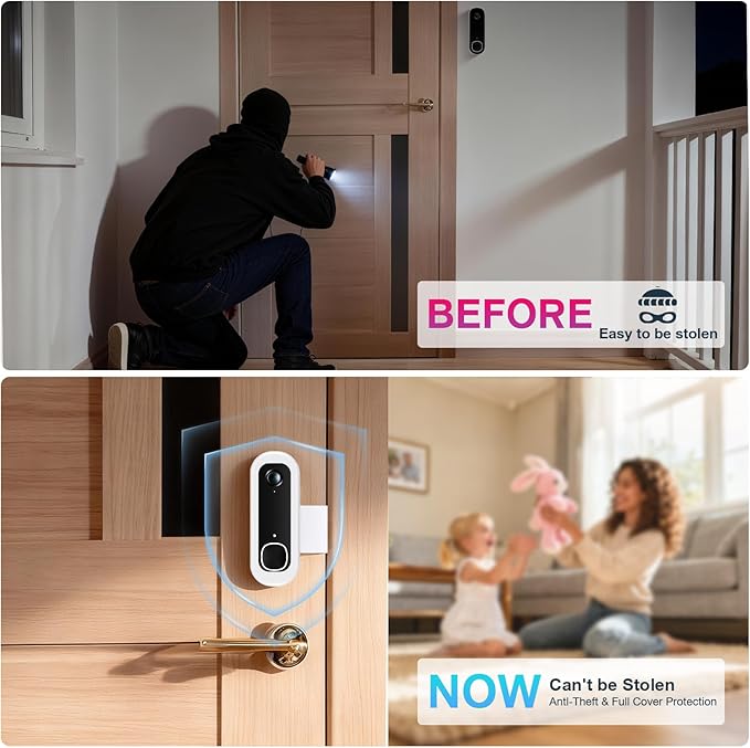 Anti-Theft Doorbell Mount Compatible - Image 2