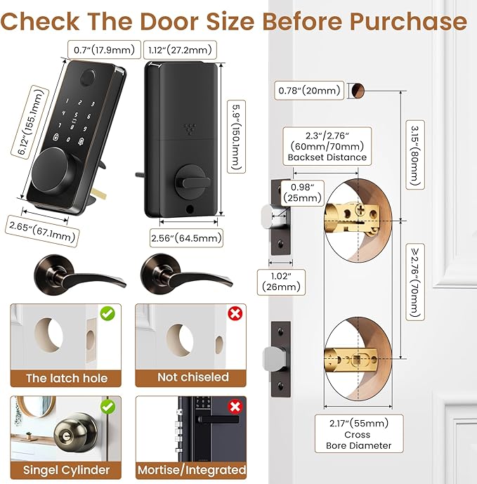 Biquole Keyless Entry Door Lock - Image 8