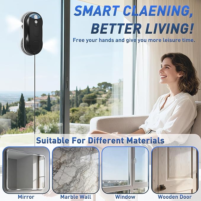 KKI Window Cleaning Robot, Automatic Window Cleaner Robot, Dual Spray, Max - Image 4