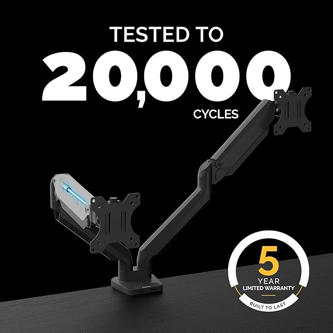 Fellowes Platinum Series Dual Monitor Arm - Image 7