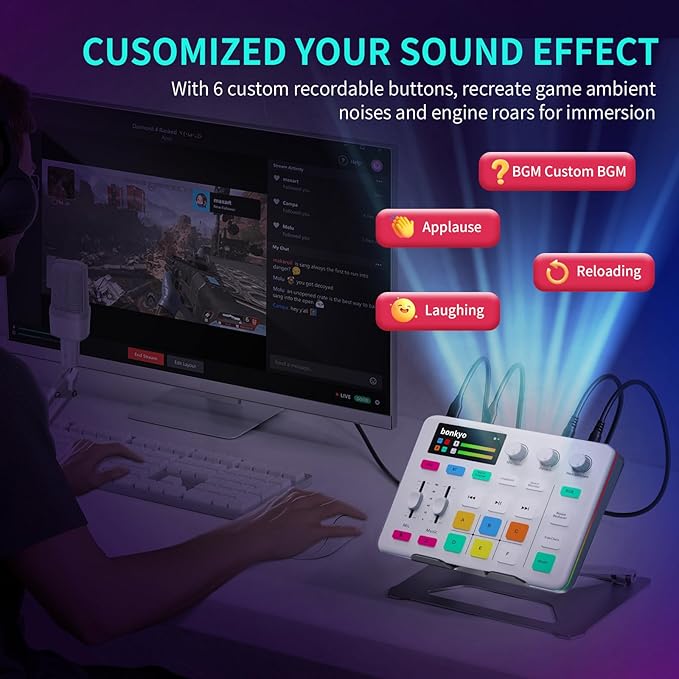 Bonkyo Gaming Audio Mixer & USB Interface - Image 4