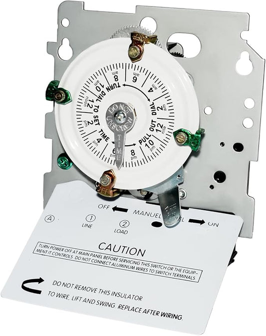 T101M Electromechanical Timer Switch Versatile Scheduling Manual Override by Unknown