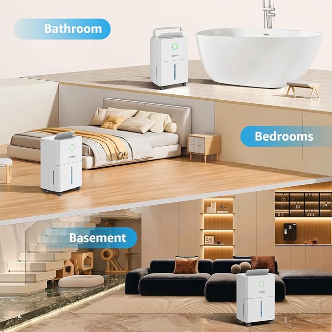 KNKA 1600 sq.ft Dehumidifier for Basement, Max 21 Pint Dehumidifiers for Home - Image 7