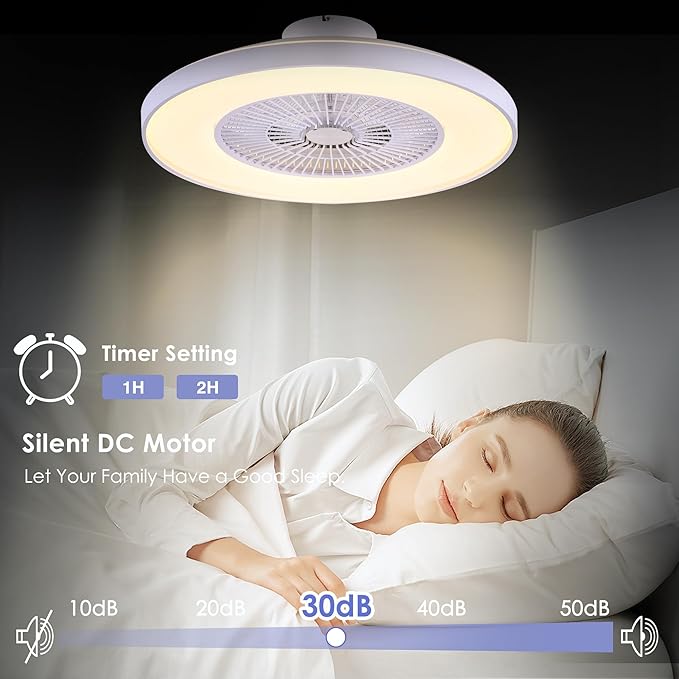 HUMHOLD 24" Bladeless Ceiling Fans - Image 5