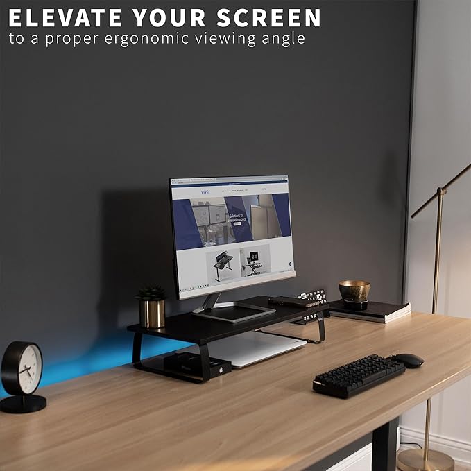 VIVO Monitor and Laptop Stand, 24 inch Desktop Riser, STAND-V000D - Image 7