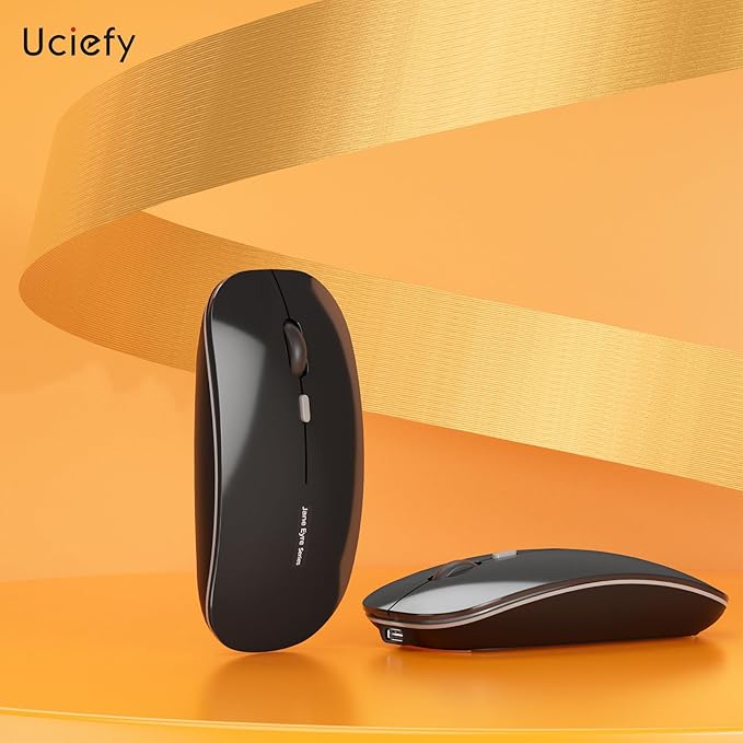 Uciefy Q5 Slim Rechargeable Wireless Mouse, 2.4G Portable Optical Silent Ultra - Image 7