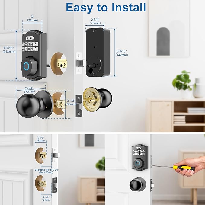 BAFUWEIY Fingerprint Door Lock - Image 7