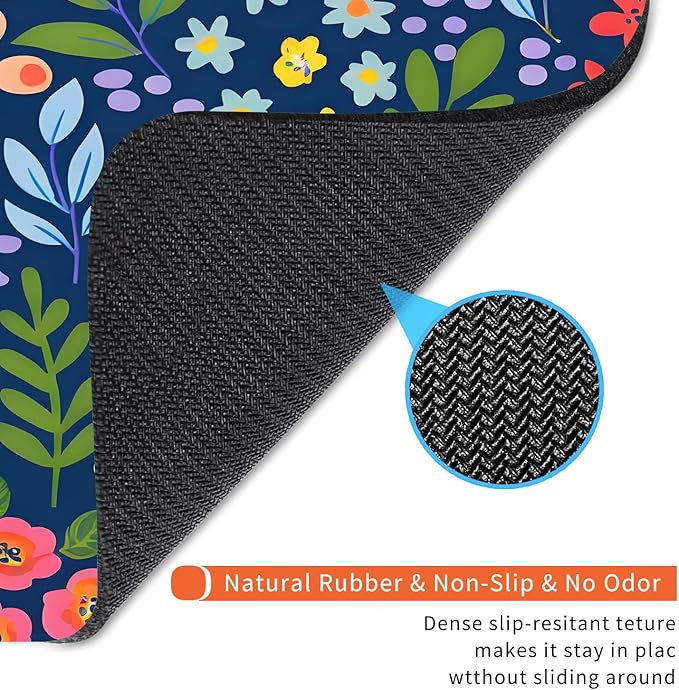 Armanza Square Mouse Pad Flowers, Personalized Premium-Textured Custom Mouse - Image 5
