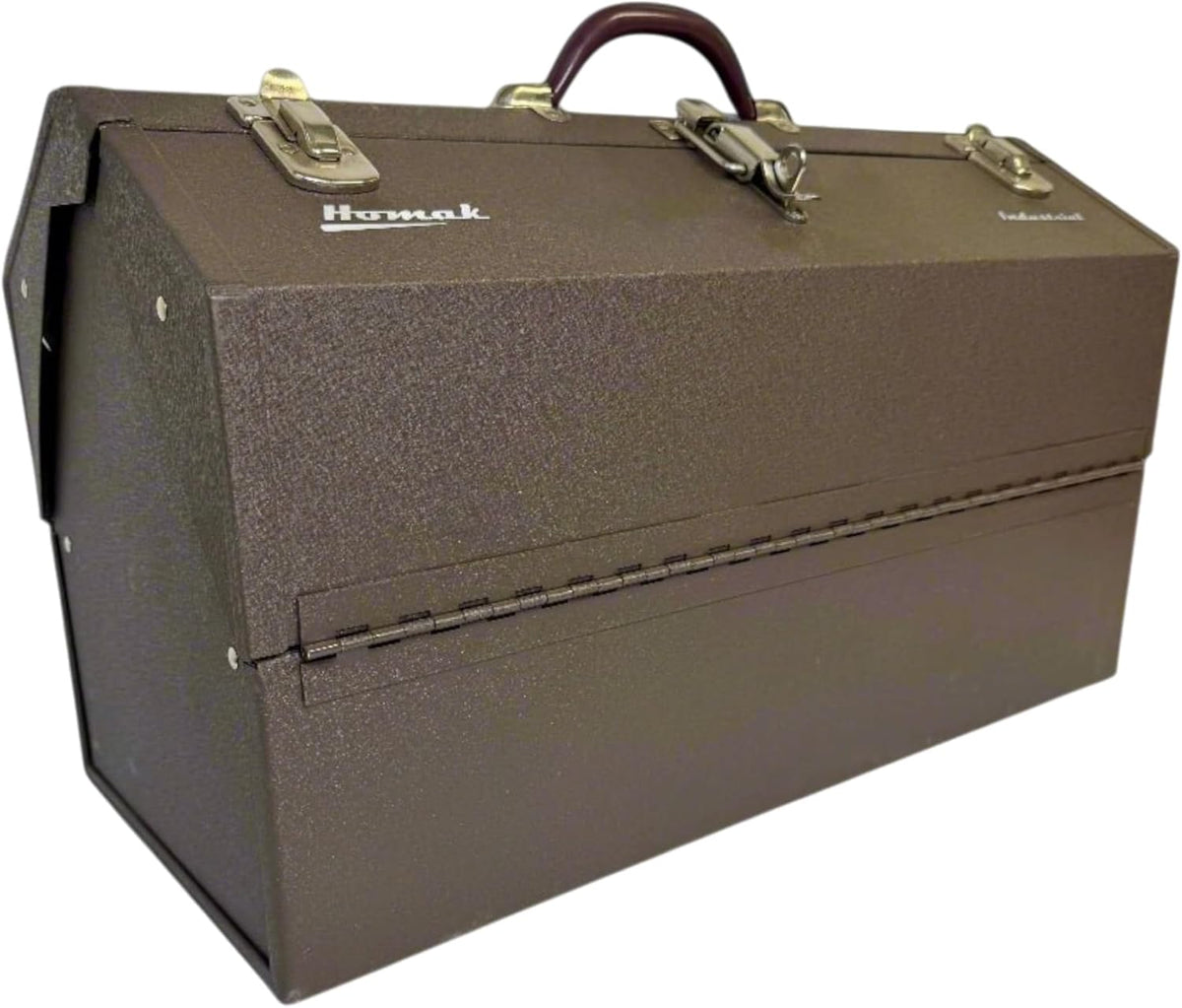 homak industrial 22-inch cantilever steel toolbox, brown winkle, main product view