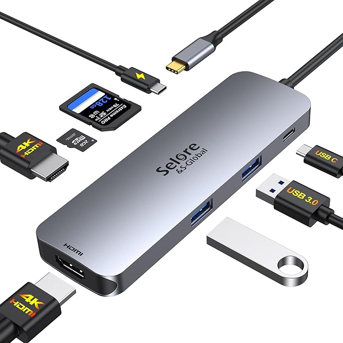 USB C Docking Station Dual HDMI Monitor, USB C to Dual HDMI Adapter - Image 7