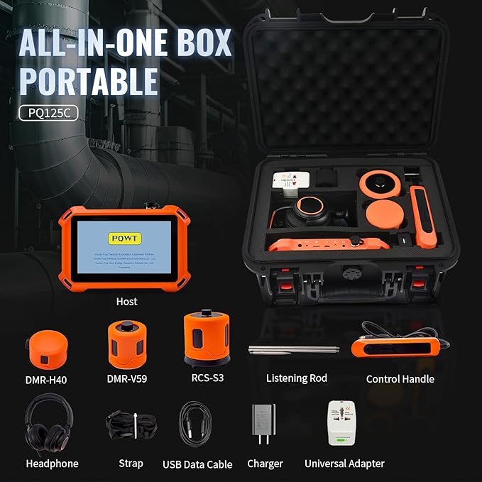 PQWT 125C Water Leak Detector, Indoor & Outdoor Underground Water Pipe Leak - Image 2