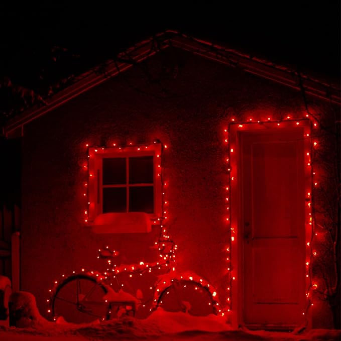 HOME LIGHTING 66ft Valentines Decorative Mini Lights, 200 LED Green Wire - Image 6