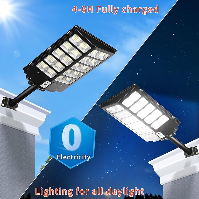 Ofuray Of-6000W Solar Street Lights Outdoor, 400000Lm Solar Streets Light - Image 4