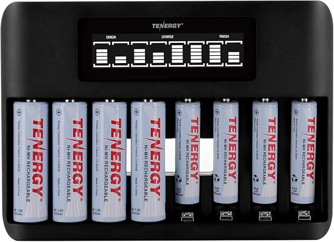 Tenergy TN480U 8-Bay LCD Display Fast Charger by Tenergy