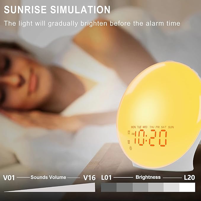 Wake Up Light Sunrise Alarm Clock - Image 2