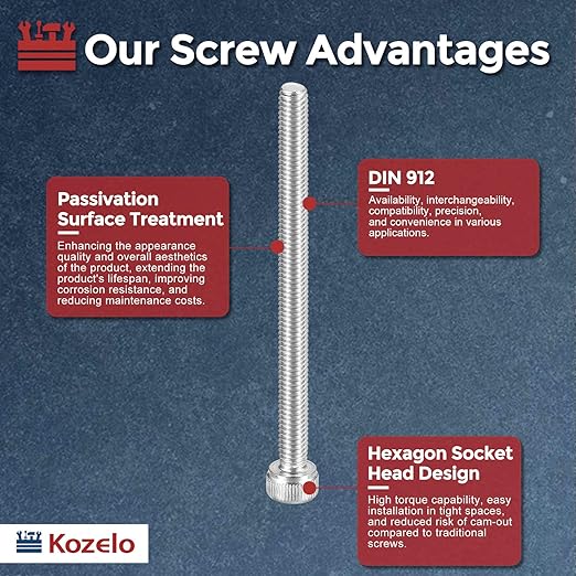 Kozelo 15pcs Socket Head Cap Screws - Image 3