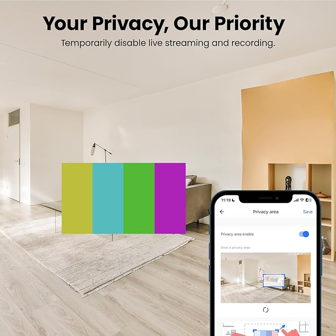 GALAYOU 5MP Security Camera Indoor-360 Degree 2.4G WiFi Cameras - Image 6