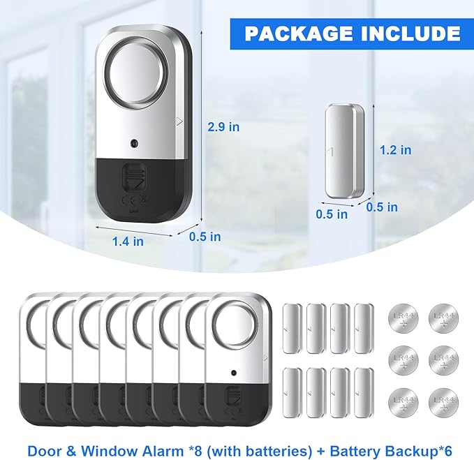 ANKOSHUN Door Window Alarm Sensors - Image 2