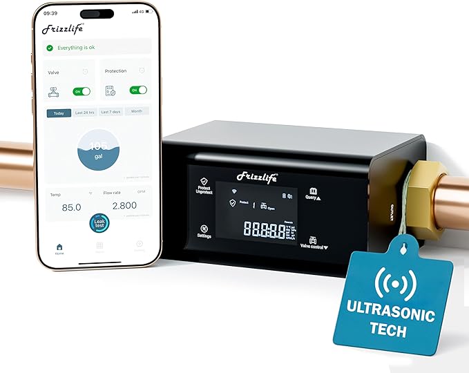 Frizzlife LP365 Smart Water Monitor and Automatic Shutoff by FRIZZLIFE