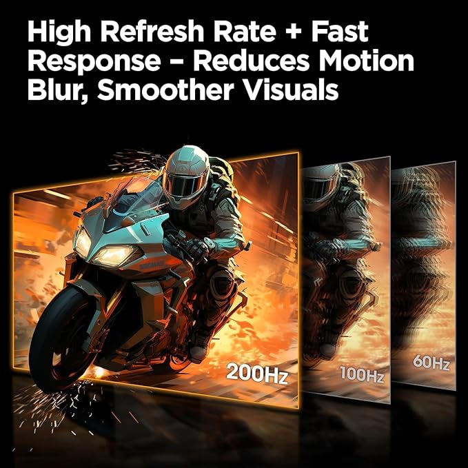 KOORUI 24.5 Inch Gaming Monitor 200Hz, FHD IPS Display, 90% DCI-P3 Color Gamut - Image 2