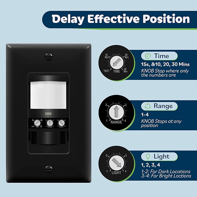 TOPGREENER in Wall PIR Motion Sensor Light Switch, Occupancy Sensor Switch - Image 2