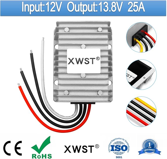 DC DC 12V to 13.8V 25A Step-up Module, Boost Converter 9V-13V to 13.8V Voltage - Image 2