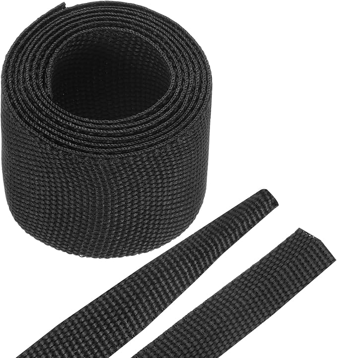MECCANIXITY Braided Cable Sleeves Heat Shrinkable Fabric Sleeving, Network by MECCANIXITY