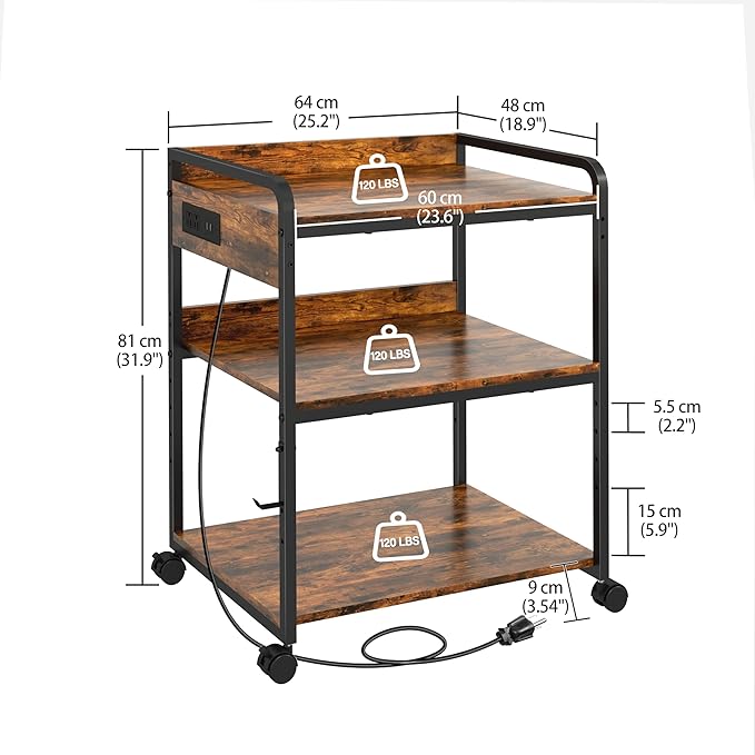 Livofloral 3 Tier Large Printer Stand - Image 2