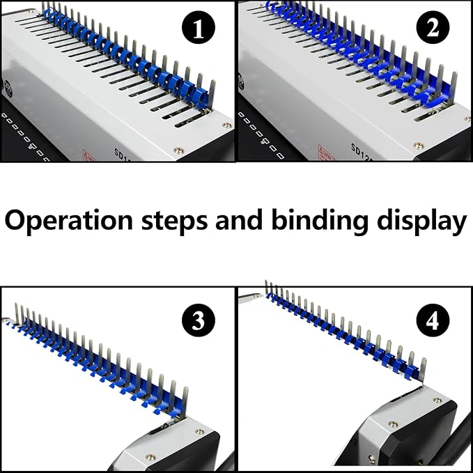 RAYSON SD1202 Comb Binding Machine, 19 Holes, Max Punching Letter Size - Image 4