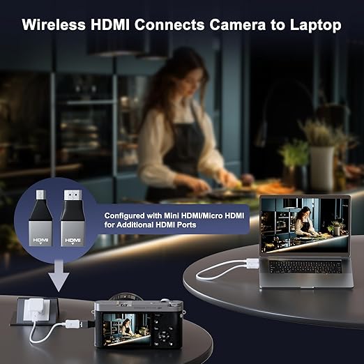 Anytrox Wireless HDMI Transmitter and Receiver 4K Decode 1080P Output, HDMI - Image 5