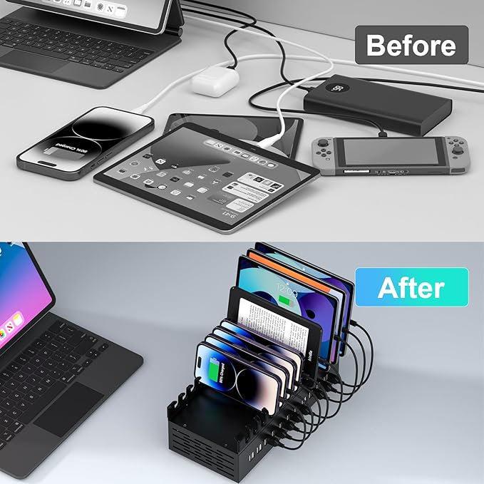300W USB Charging Station, ALI SEA 22 Port USB Fast Charging Station - Image 6
